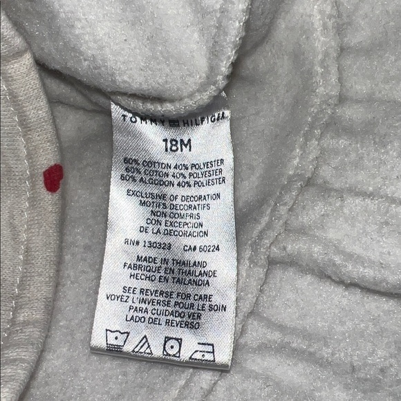 Tommy Hilfiger Baby Girl Printed Fleece Crewneck Sweatsuit 18 Months - Picture 4 of 6